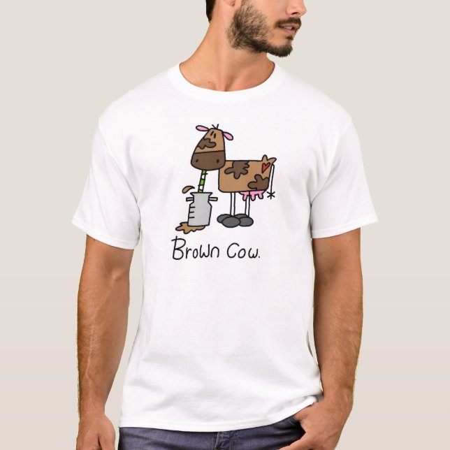 T-shirts Brown et cadeaux de vache (Devant)
