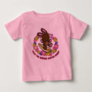 T-Shirts Bunny de Pâques pour le surf au chocolat