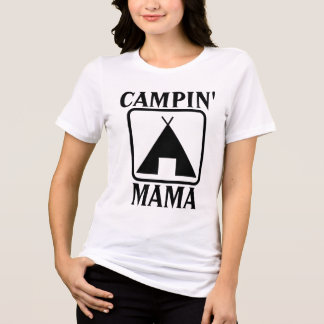 T-Shirts CAMPING MAMAN sous tente