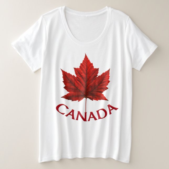 T-shirts Canada Shirt Plus Taille Personnalisés (Design devant)