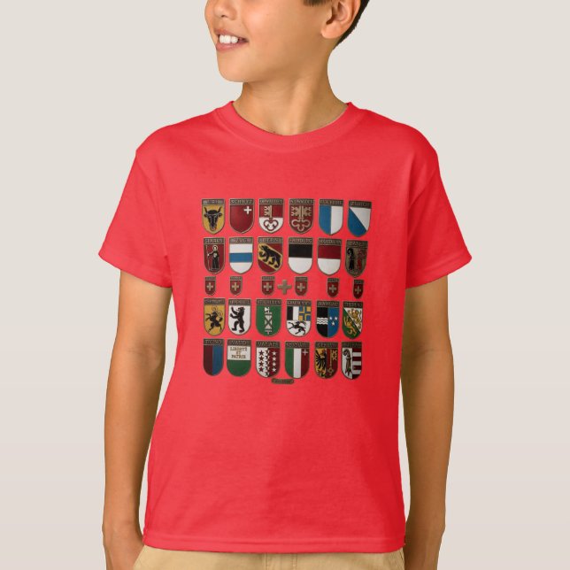 T-Shirts Cantons de Suisse Graphique (Devant)