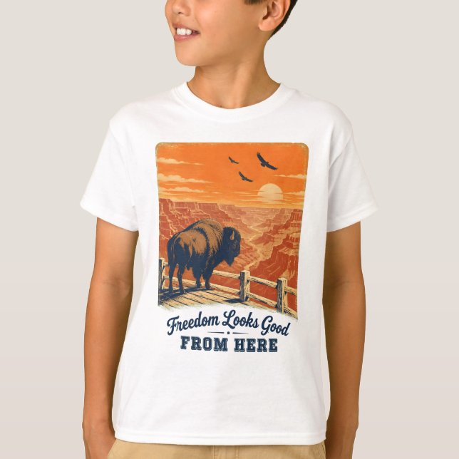 T-shirts Canyon Freedom Looks Good (Devant)