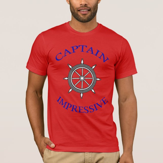 T-shirts CAPITAINE IMPRESSIONNANT (Devant)