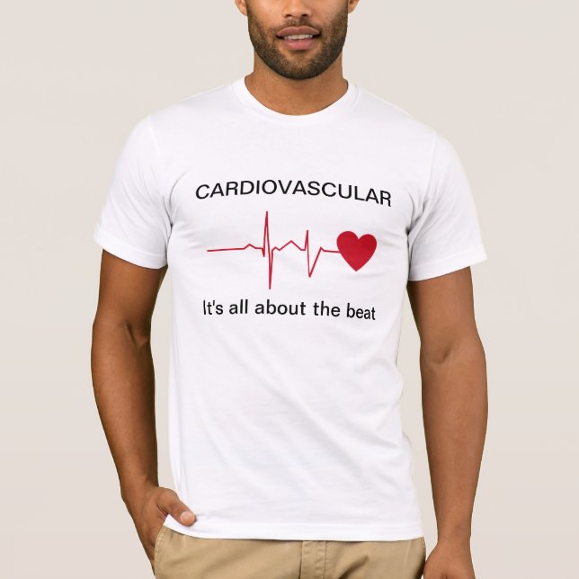 T-shirts cardio-vasculaires de santé de coeur (Devant)