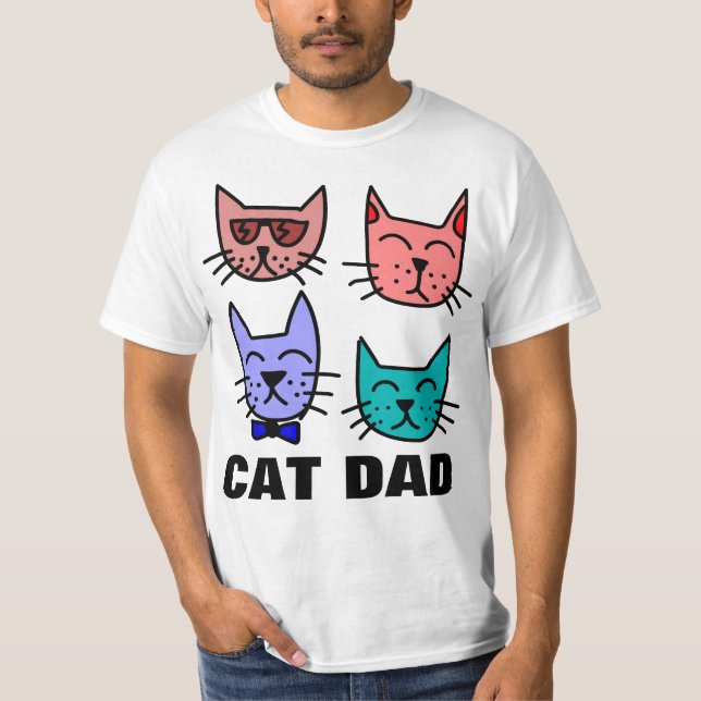 T-shirts CAT DAD (Devant)