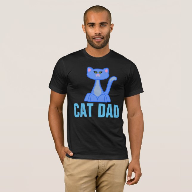 T-shirts CAT DAD Black (Devant entier)