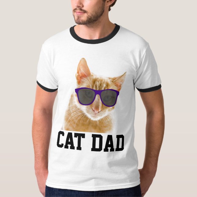T-shirts CAT DAD, Drôle (Devant)
