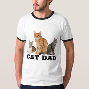 T-shirts CAT DAD (Ginger Tabby)