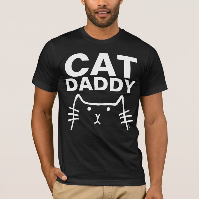 T-shirts CAT DADDY DAD Mens (Devant)