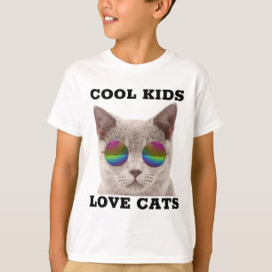 T-shirts CAT ENFANTS, CHATS AMOUREUX ENFANTS COOL