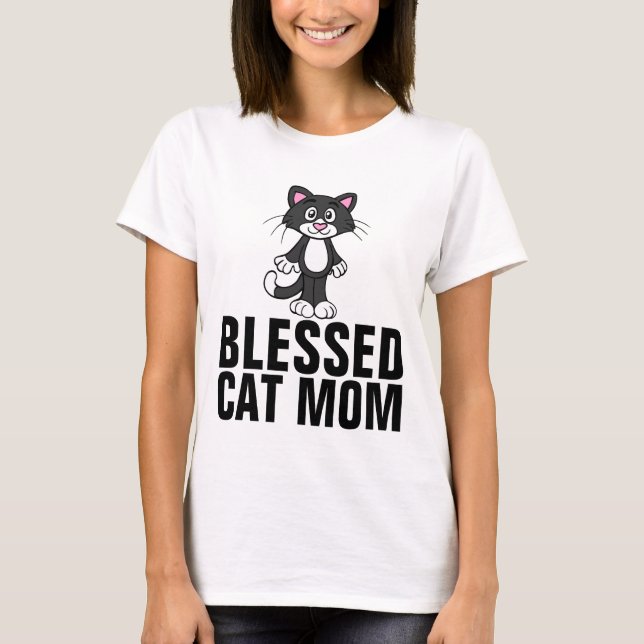 T-shirts CAT MOM BÉNÉFICIÉS (Devant)