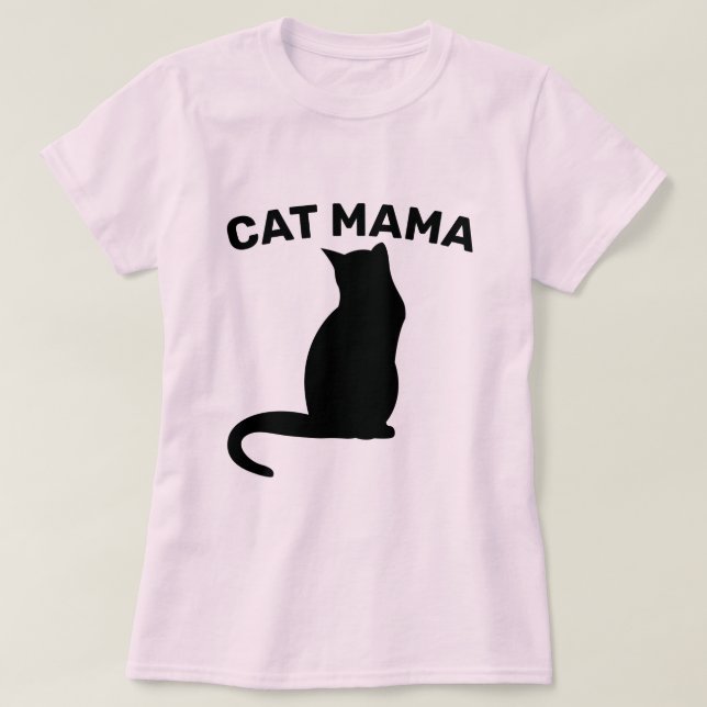 T-shirts CAT MOM (CAT MAMA) (Design devant)