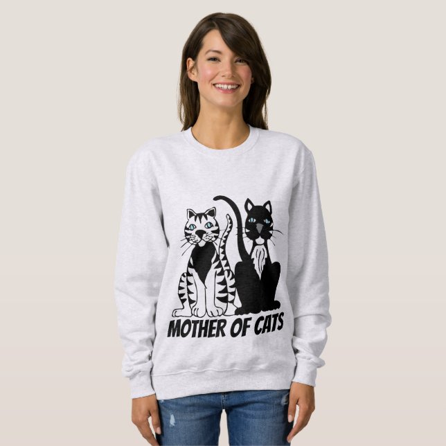 T-shirts CAT MOM (MÈRE DES CHATS) (Devant entier)