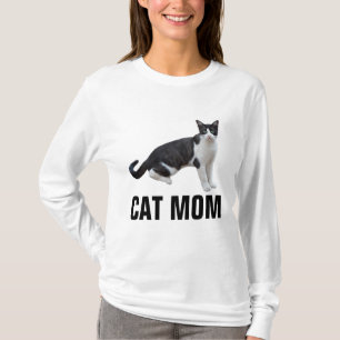 T-shirts CAT MOM, TUXEDO CAT