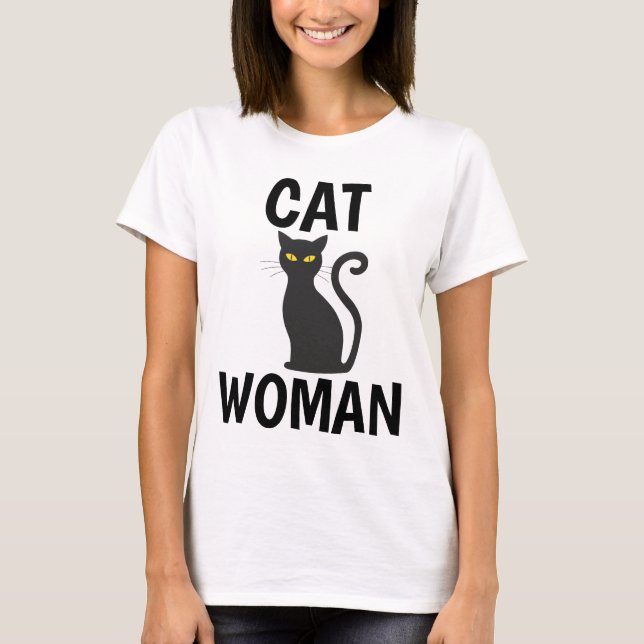 T-shirts CAT WOMAN Funny Cat (Devant)