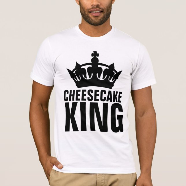 T-shirts CHEESECAKE KING (Devant)