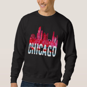 T-shirts Chicago Silhouette de l'horizon Ville de