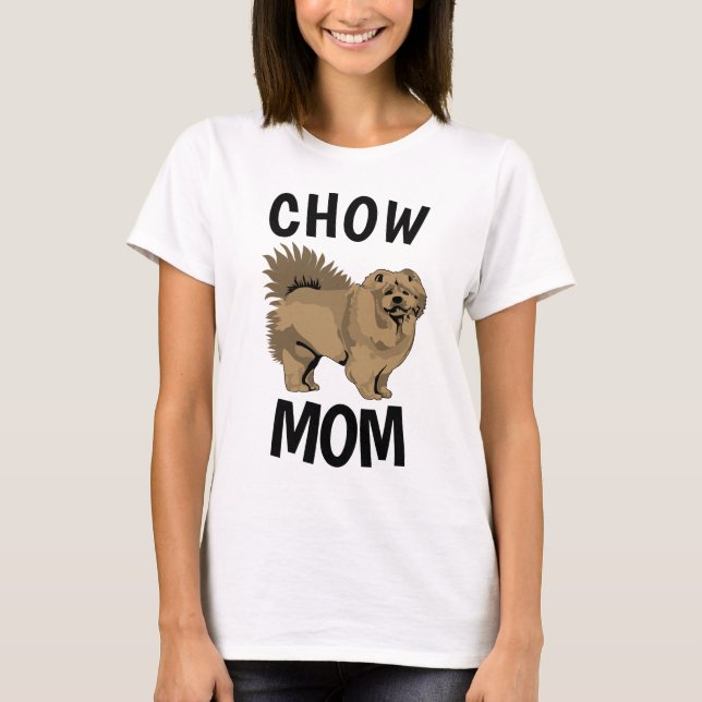 T-shirts CHOW MOM pour chien (Devant)