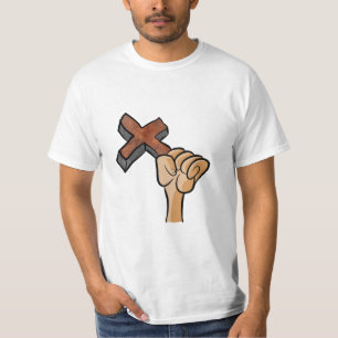 T-shirts chrétien. Croix