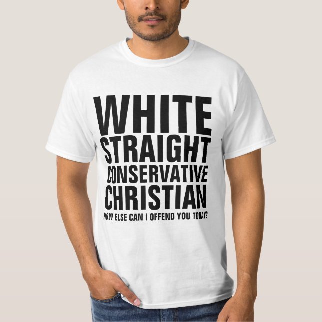 T-SHIRTS CHRÉTIENS CONSERVATEURS BLANCS (Devant)