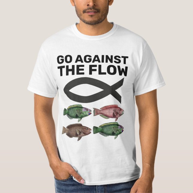 T-shirts CHRÉTIENS CONTRE LES T-shirts FLOW (Devant)