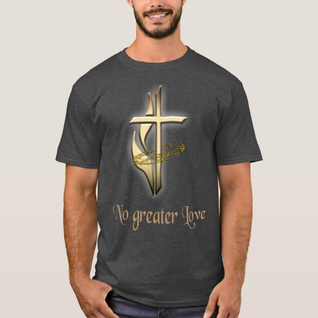 T-shirts chrétiens croisés hommes (Devant)