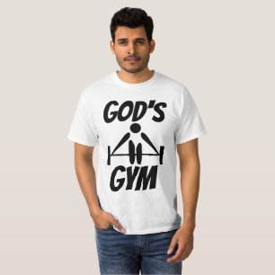 T-shirts chrétiens de GYM de DIEU