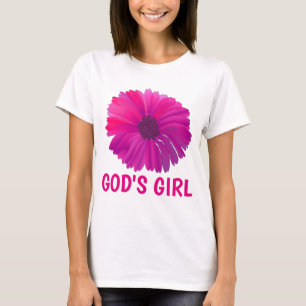 T-shirts chrétiens de la petite fille de DIEU pour