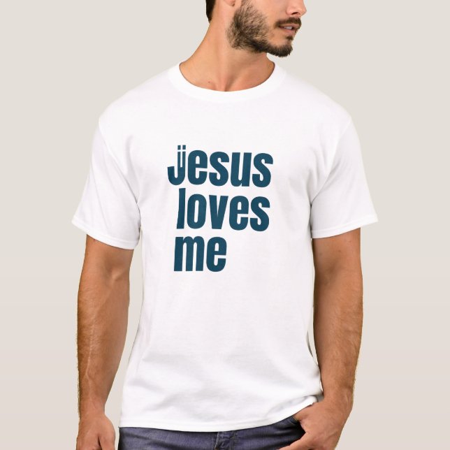 T-shirts chrétiens Jésus aime (Devant)