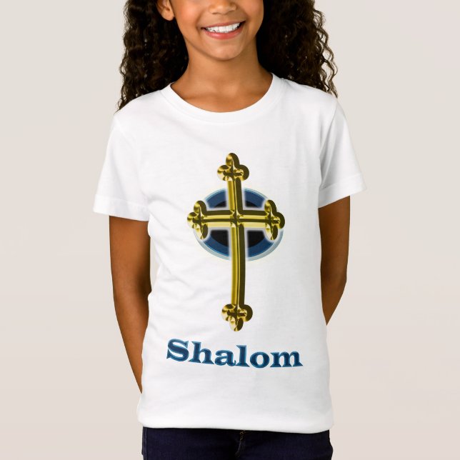 T-shirts chrétiens pour filles Shalom (Devant)