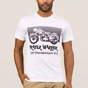 T-shirts Christian Biker, T-shirt Prière Guerrier