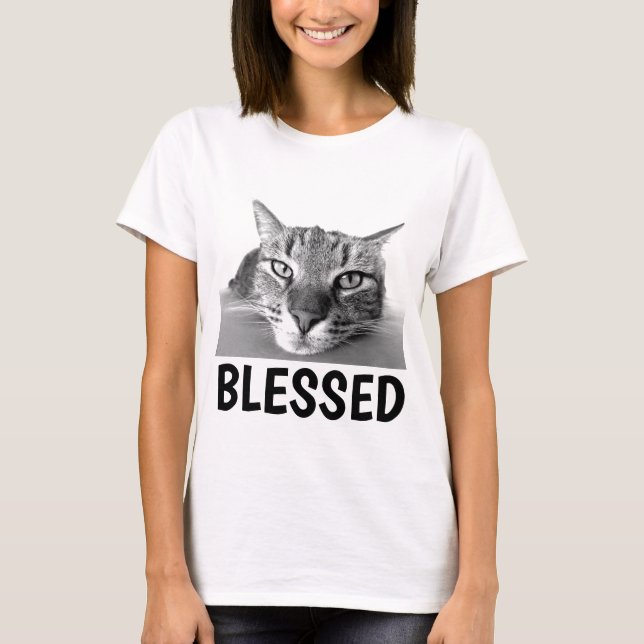 T-shirts Christian CAT, BLESSED (Devant)