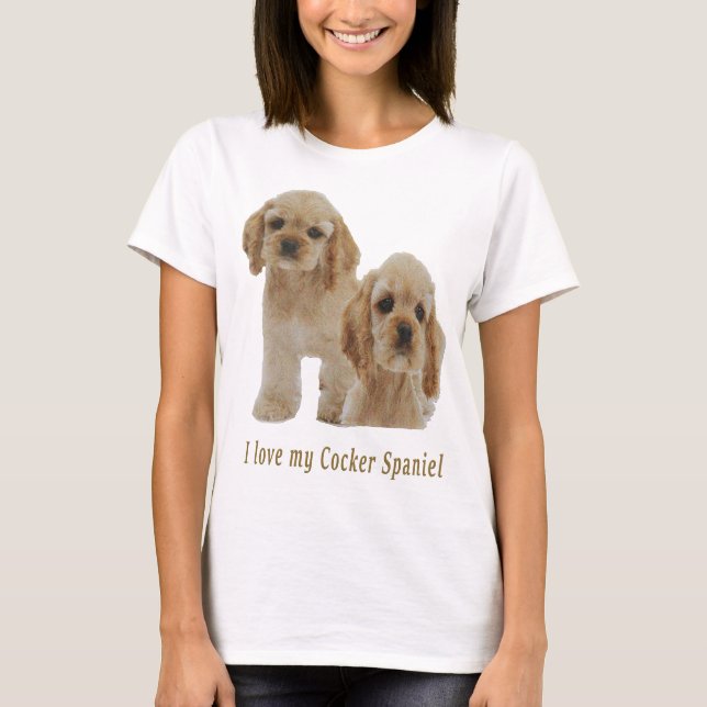 T-shirts Cocker spaniel (Devant)