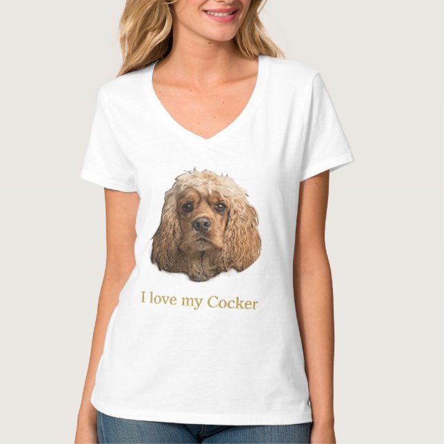 T-shirts Cocker Spaniel (Devant)