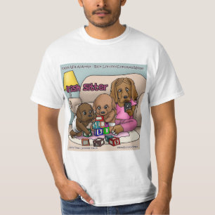 T-shirts comiques de gardiens irlandais. Gros chie