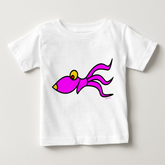 t-shirts comiques de poulpe (Devant)