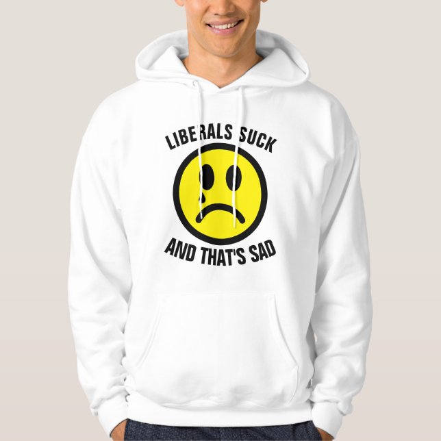 T-shirts conservateurs drôles, DES LIBÉRAUX SUCK (Devant)