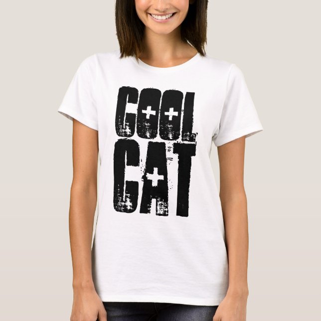 T-shirts cool CAT Dames (Devant)