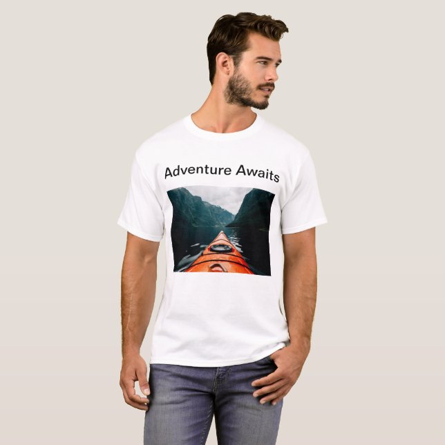 T-shirts cool pour la vie d'aventure des gens (Devant entier)