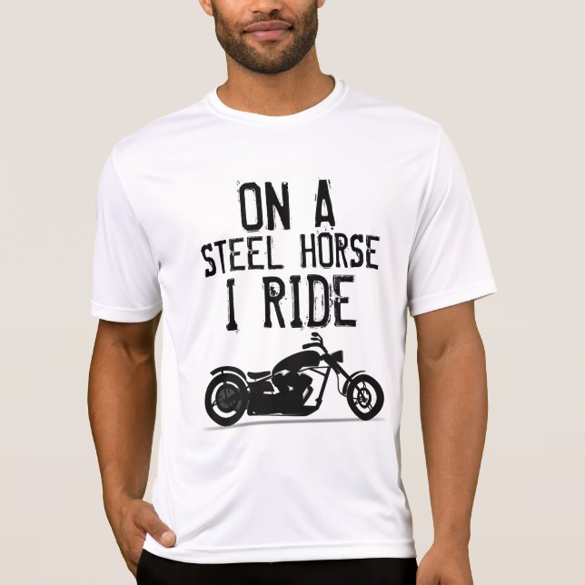 T-shirts cool, T-shirt HORSE EN ACIER I RIDE (Devant)