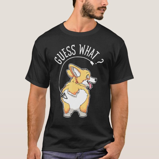 T-shirts Corgi Derrière Corgis Chien Chiot (Devant)