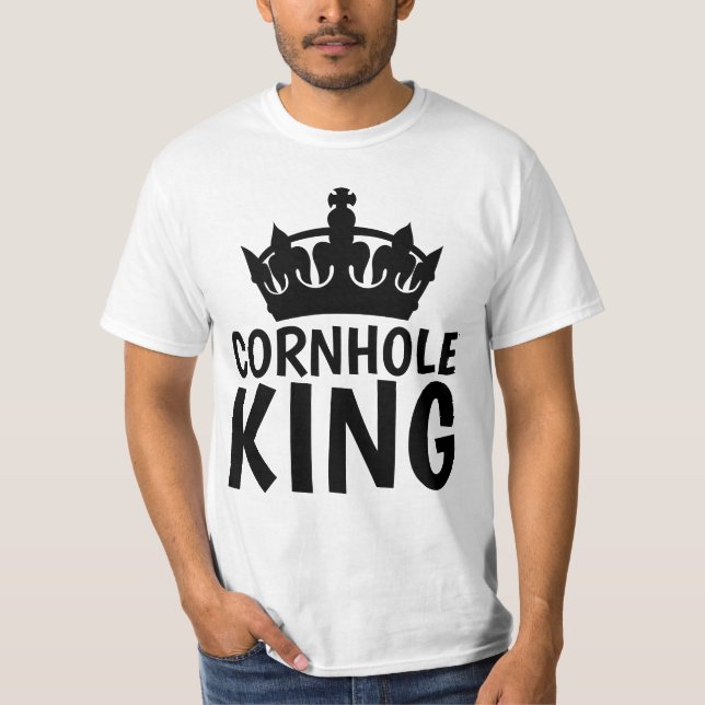 T-shirts CORNHOLE KING (Devant)