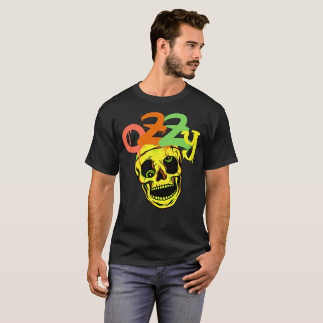 T-Shirts crâne Ozzy Osbourne (Devant entier)