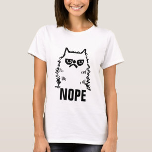 T-shirts Cranky Cat Art, T-shirts NOPE