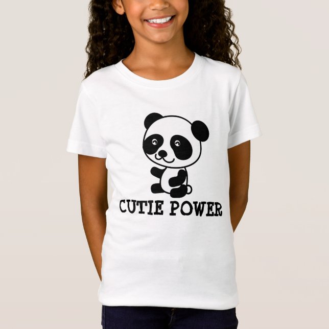 T-shirts Cute Panda Bear pour enfants (Devant)