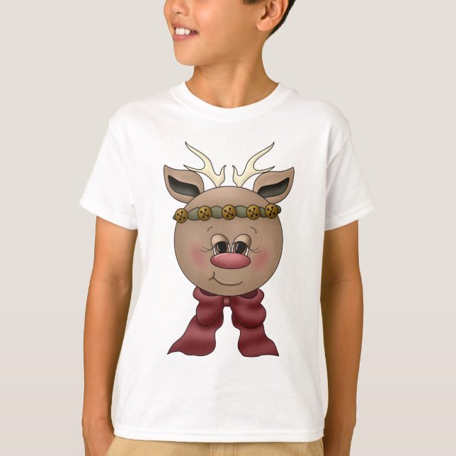 T-shirts Cute Reindeer (Devant)