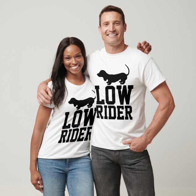 T-shirts DACHSHUND LOW RIDER (Unisexe)