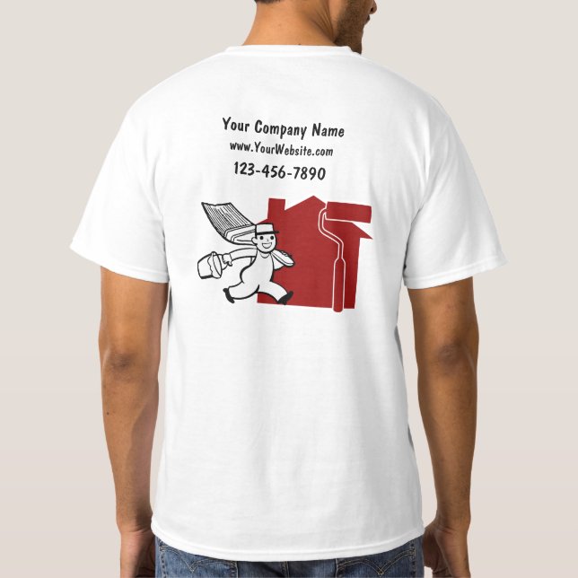 T-shirts d'affaires de peintre (Dos)