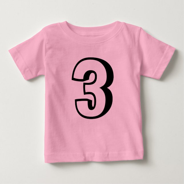 T-shirts d'âge de trois (3) ans pour tout-petit (Devant)