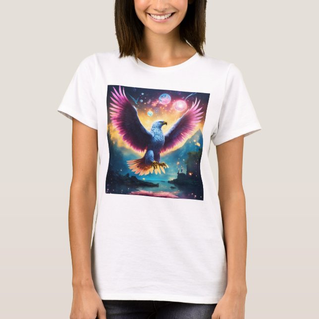 T-shirts d'aigle en cristal sauvage (Devant)